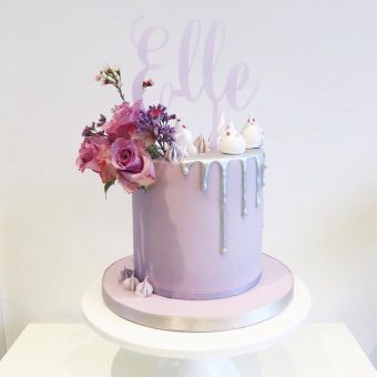 Silver Drip Cake
