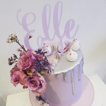 Silver Drip Cake